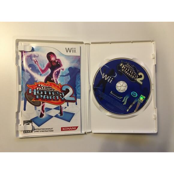 Dance Dance Revolution Hottest Party 2 (Nintendo Wii, 2008) Konami CIB Complete - Picture 4 of 5